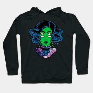 Fancy green alien Hoodie